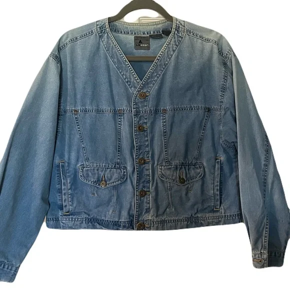 Vintage Denim Button-Up Jacket - Picture 1 of 11